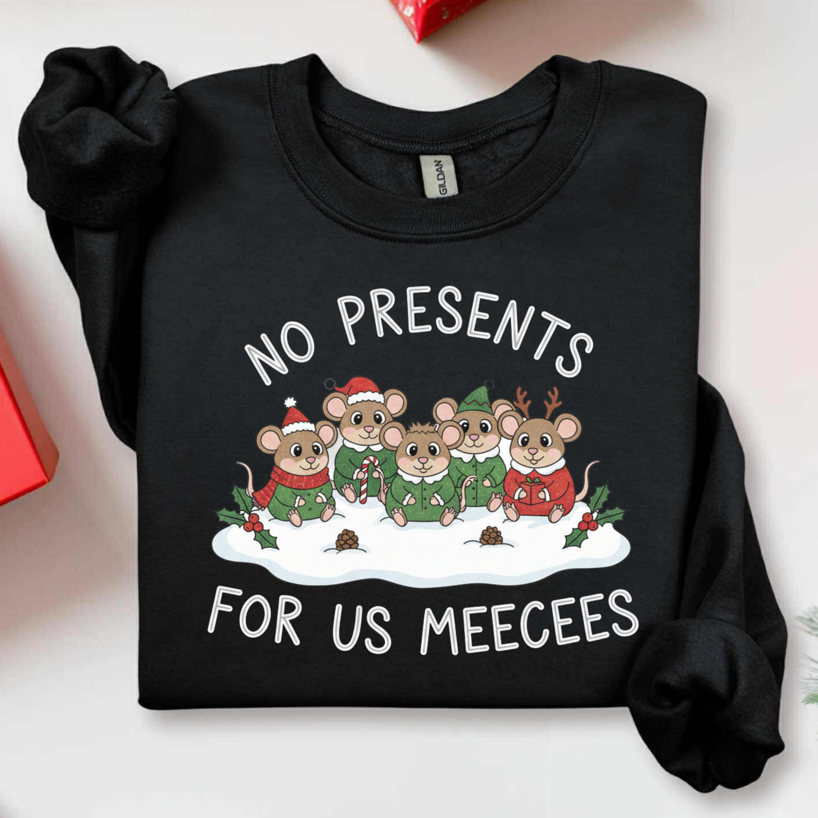 NO PRESENTS FOR US MEECEES